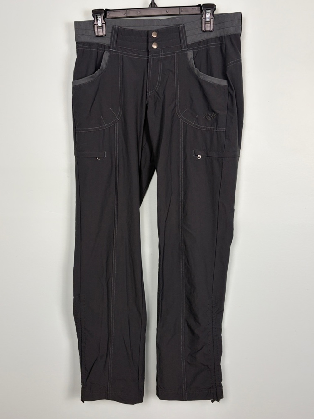 Kuhl Born In The Mountains Women’s 8 Gray Utility Outdoor Casual Pants Cargo - Picture 2 of 10